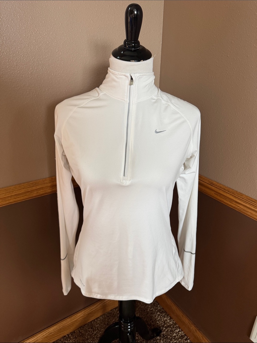 Nike White Dri-Fit Top